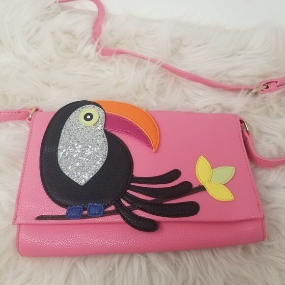 Pink Toucan Crossbody Bag - Picture 4 of 11